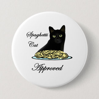 Spaghetti Cat Approved 7.5 Cm Round Badge
