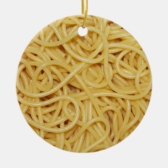 Spaghetti Ceramic Tree Decoration (Front)