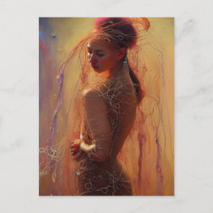 Spaghetti Clothing Model Postcard