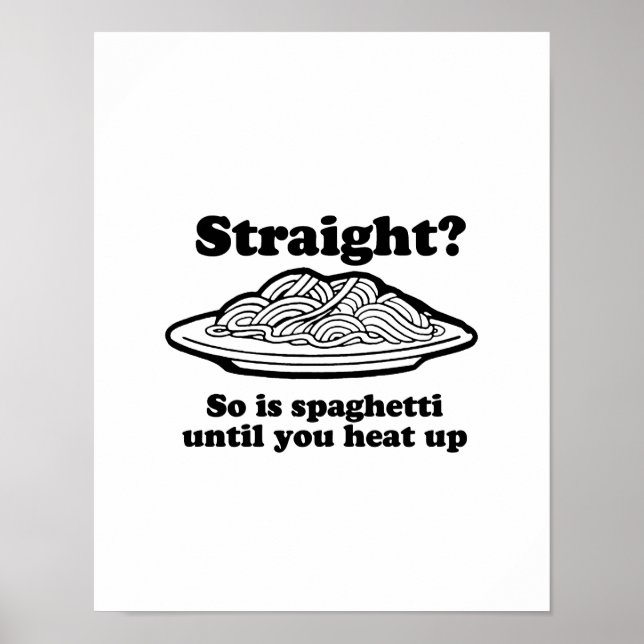 Spaghetti is Gay Poster (Front)
