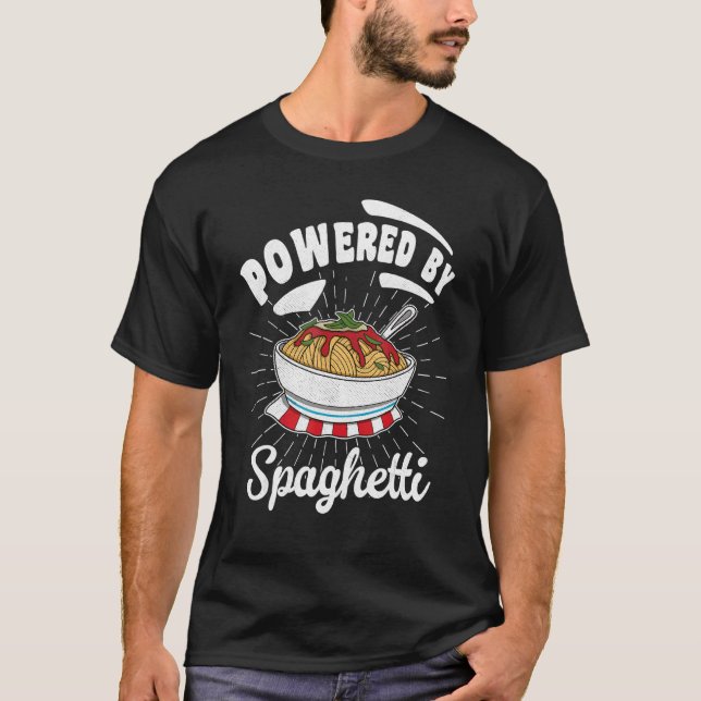Spaghetti Italian Italy Food Cuisine Noodles Vacat T-Shirt (Front)