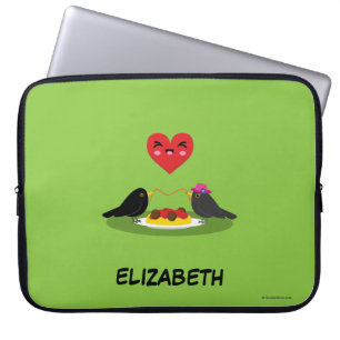 Spaghetti Meatballs Romantic Date   Add Your Name Laptop Sleeve