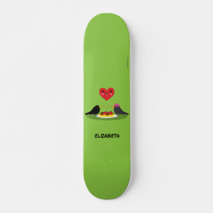 Spaghetti Meatballs Romantic Date Add Your Name Skateboard