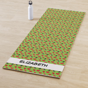 Spaghetti Meatballs Romantic Date Add Your Name Yoga Mat