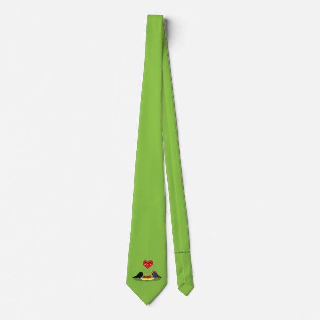 Spaghetti Meatballs Romantic Date Tie (Front)
