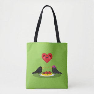 Spaghetti Meatballs Romantic Date Tote Bag