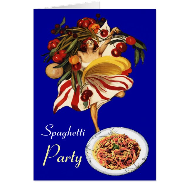 SPAGHETTI PARTY DANCE,ITALIAN KITCHEN AND TOMATOES (Front)