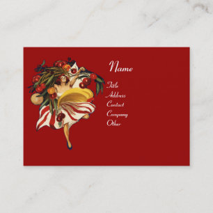 SPAGHETTI PARTY DANCE,ITALIAN KITCHEN AND TOMATOES BUSINESS CARD