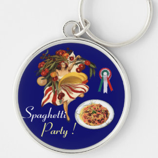 SPAGHETTI PARTY DANCE,ITALIAN KITCHEN AND TOMATOES KEY RING