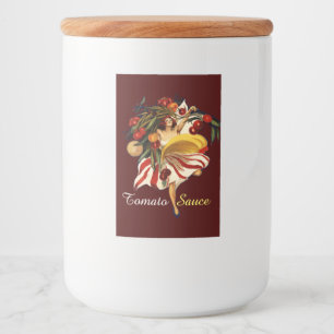 SPAGHETTI PARTY DANCE,ITALIAN KITCHEN TOMATO SAUCE FOOD LABEL