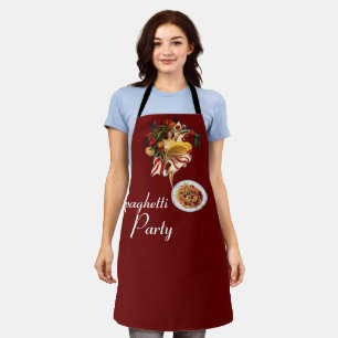 SPAGHETTI PARTY DANCE,ITALIAN KITCHEN TOMATOES AP APRON
