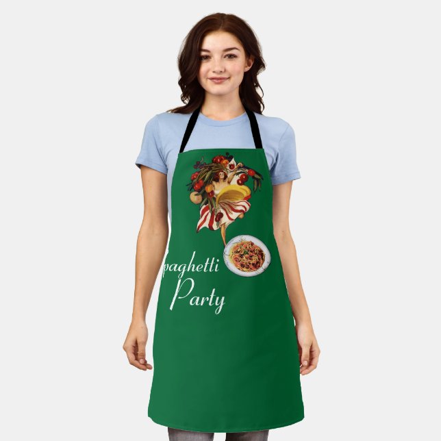 SPAGHETTI PARTY DANCE,ITALIAN KITCHEN TOMATOES  AP APRON (Worn)