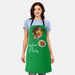 SPAGHETTI PARTY DANCE,ITALIAN KITCHEN TOMATOES  APRON