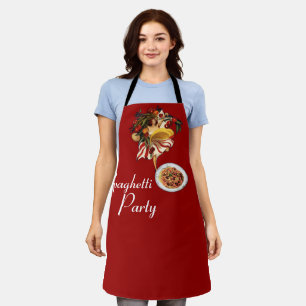 SPAGHETTI PARTY DANCE,ITALIAN KITCHEN,TOMATOES Red Apron