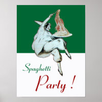 SPAGHETTI PARTY, ITALIAN KITCHEN ,red green white