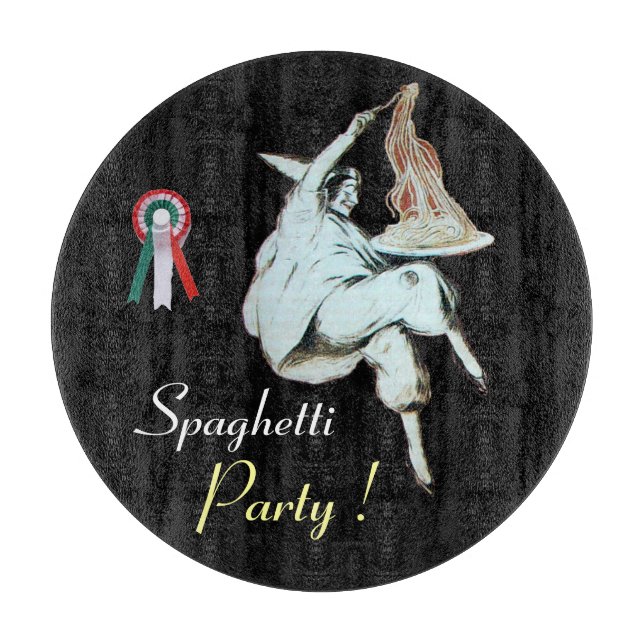 SPAGHETTI PARTY ITALIAN KITCHEN, RESTAURANT Black  Cutting Board (Front)