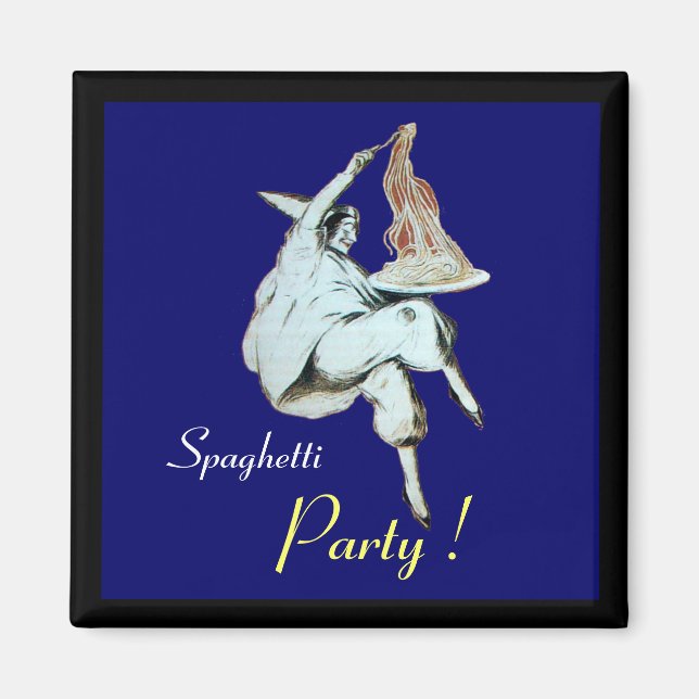 SPAGHETTI PARTY ITALIAN KITCHEN, RESTAURANT Blue Magnet (Front)
