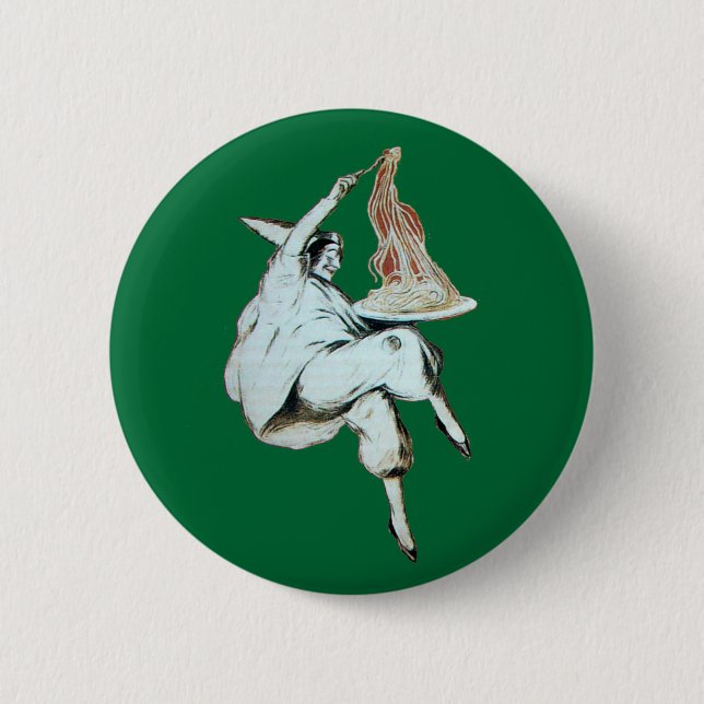 SPAGHETTI PARTY ITALIAN KITCHEN, RESTAURANT red 6 Cm Round Badge (Front)