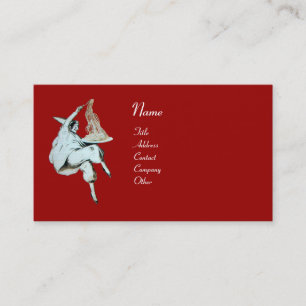 SPAGHETTI PARTY ITALIAN KITCHEN, RESTAURANT red Business Card