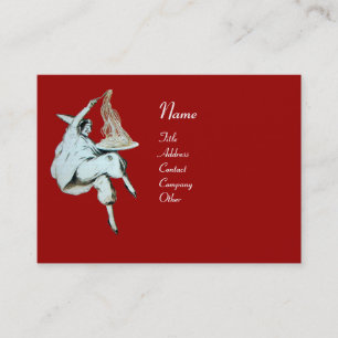 SPAGHETTI PARTY ITALIAN KITCHEN, RESTAURANT red Business Card