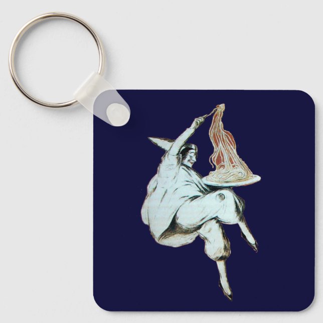 SPAGHETTI PARTY ITALIAN KITCHEN, RESTAURANT red Key Ring (Front)