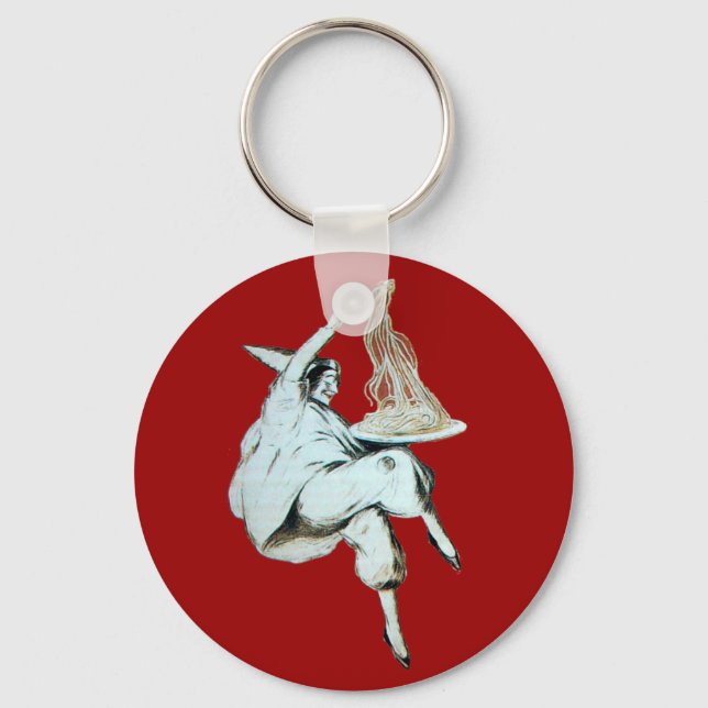 SPAGHETTI PARTY ITALIAN KITCHEN, RESTAURANT red Key Ring (Front)