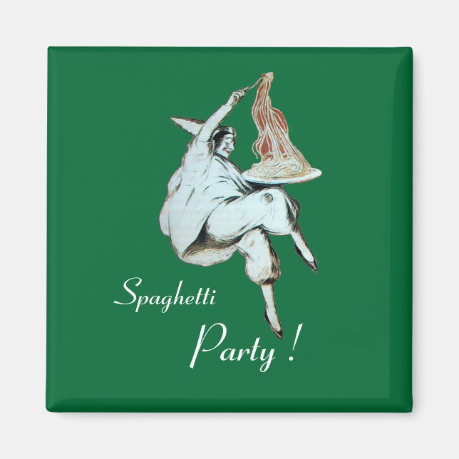 SPAGHETTI PARTY ITALIAN KITCHEN, RESTAURANT red Magnet (Front)