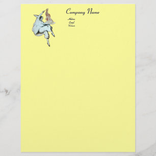 SPAGHETTI PARTY, ITALIAN KITCHEN,RESTAURANT yellow Personalised Letterhead