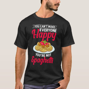 Spaghetti Pasta Noodles Sauce Recipes Italian Meat T-Shirt