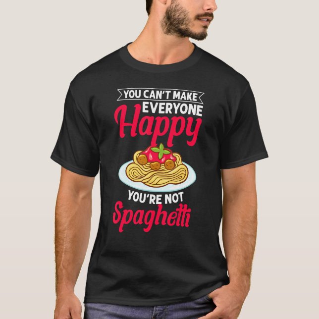 Spaghetti Pasta Noodles Sauce Recipes Italian Meat T-Shirt (Front)
