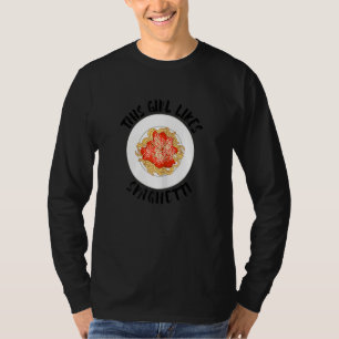Spaghetti Saying Girl Likes Pasta T-Shirt