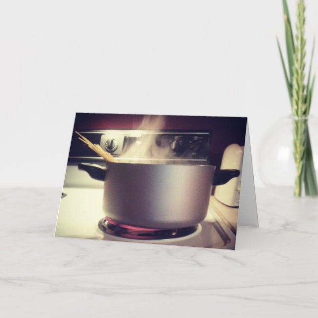 "Spaghetti Time" Get Well Card (Front)