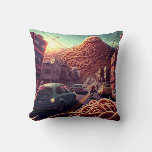 Spaghetti Volcano Cushion