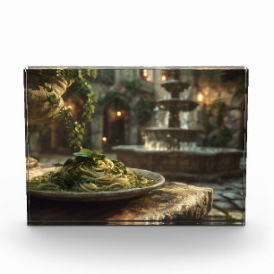 Spaghetti with Broccoli Rabe Photo Block