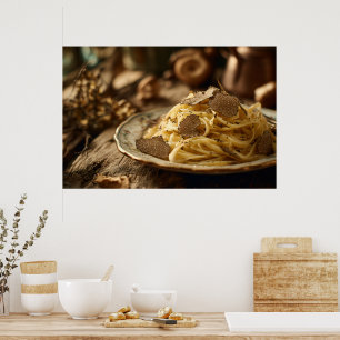 Spaghetti with Truffle Butter Poster