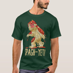 SpagYeti Spaghetti Spagyeti Funny Ramen Noodle Pas T-Shirt