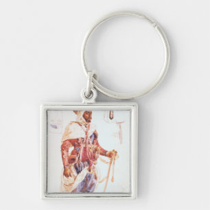 Spahi with his sword, c.1854 key ring