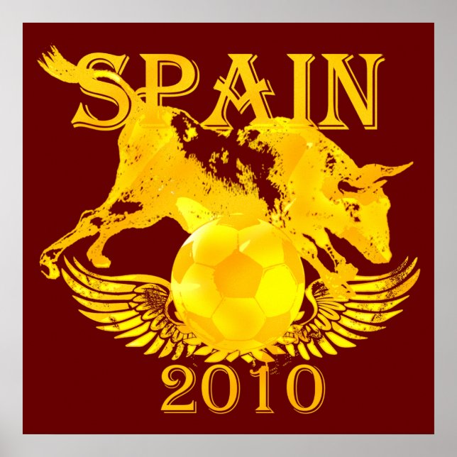 Spain 2010 Huge poster print for soccer fans (Front)