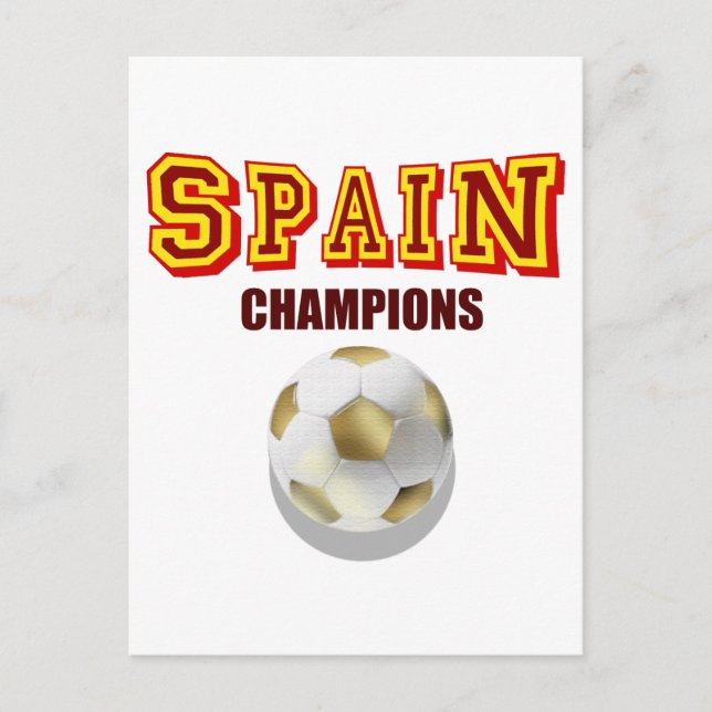 Spain 2010 World Champions Postcard (Front)