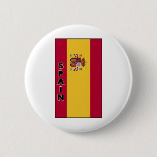 Spain 6 Cm Round Badge