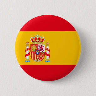 Spain 6 Cm Round Badge