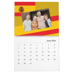 Spain   Add Your Photo Spanish Flag 2026 Calendar