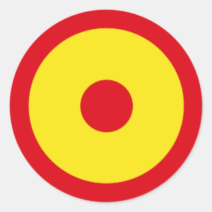 Spain Air Force Roundel Classic Round Sticker