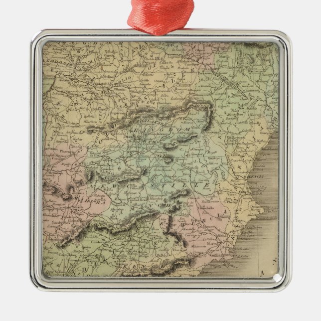 Spain and Portugal 11 Metal Tree Decoration (Front)
