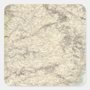 Spain and Portugal 16 Square Sticker