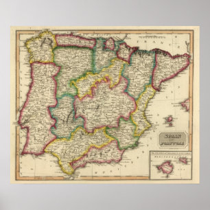 Spain and Portugal 19 Poster