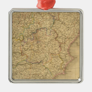 Spain and Portugal 2 Metal Tree Decoration