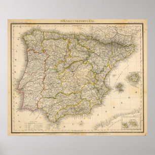 Spain and Portugal 7 Poster
