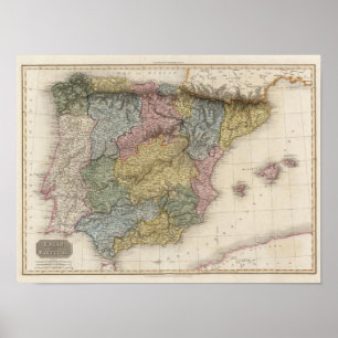 Spain and Portugal 7 Poster