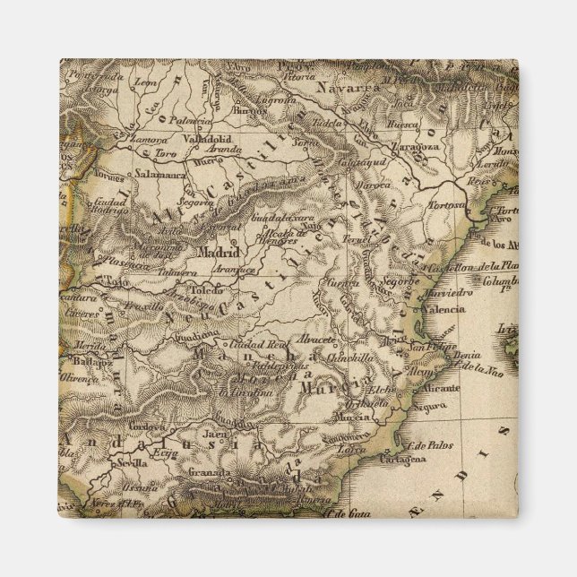 Spain and Portugal 8 Magnet (Front)
